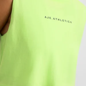 Hot Aje ATHLETICA Cropped Tank 106 Lime Green
