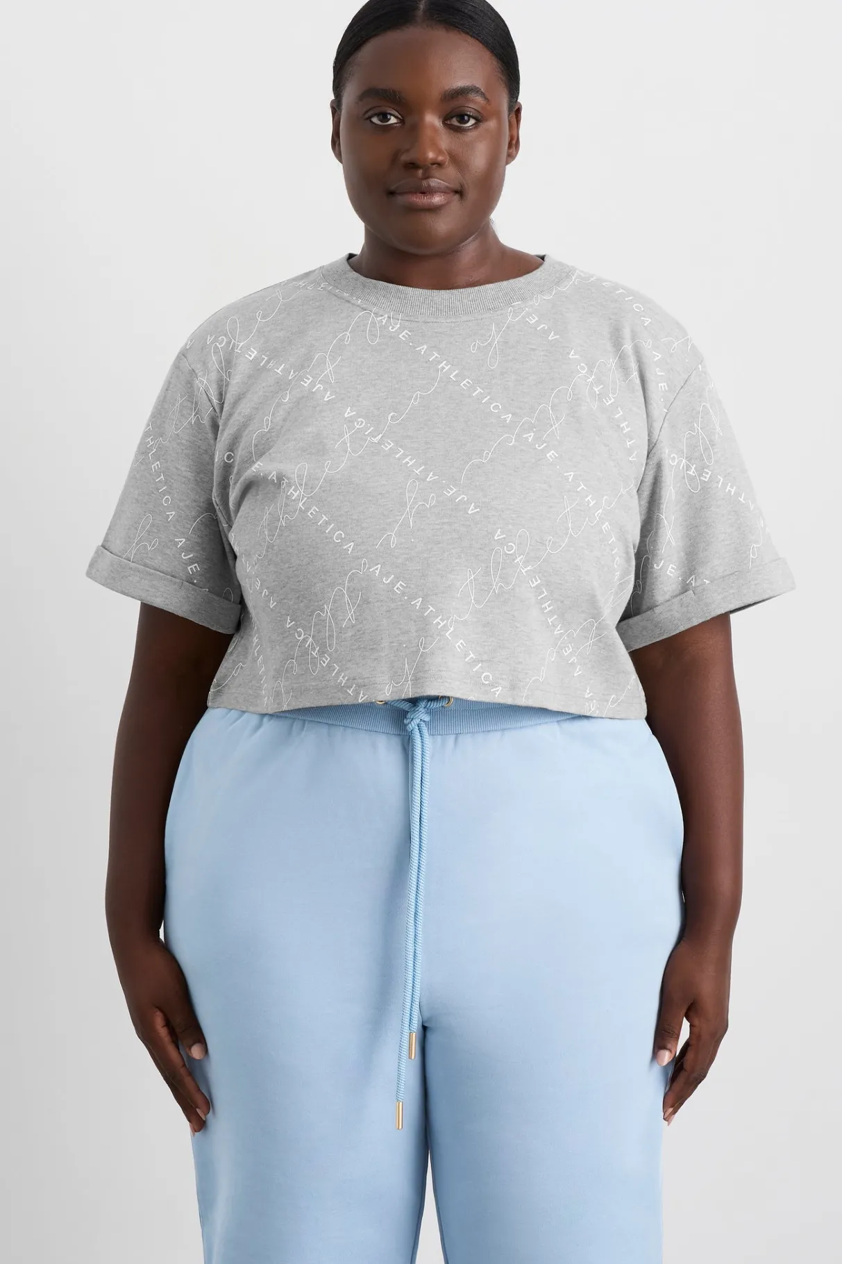 cropped_tee__13-2.webp Discount Aje ATHLETICA Cropped Tee 105 Grey Marle