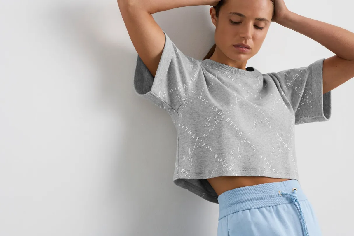 cropped_tee__15-2.webp Discount Aje ATHLETICA Cropped Tee 105 Grey Marle