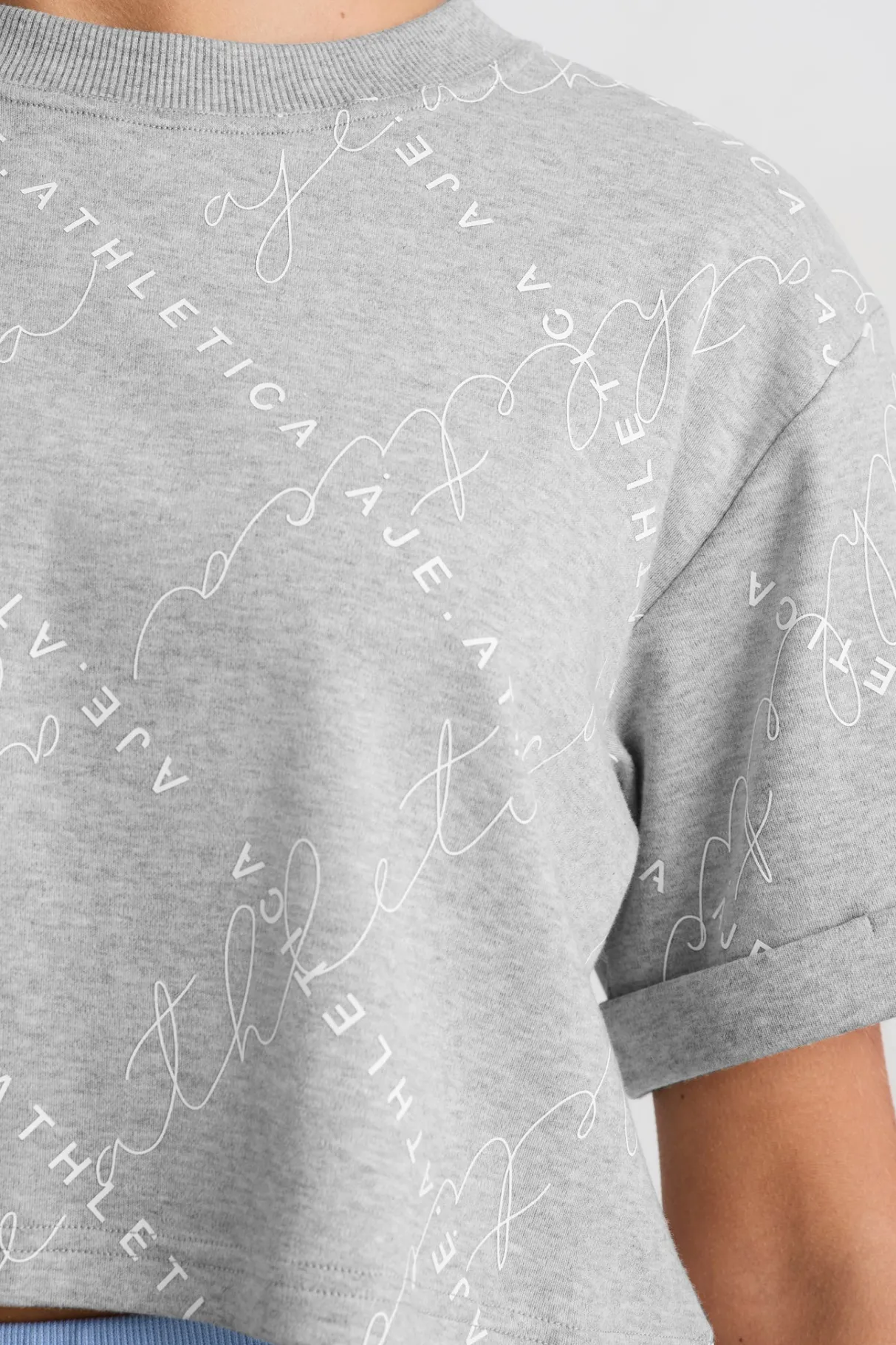 cropped_tee__2-2.webp Discount Aje ATHLETICA Cropped Tee 105 Grey Marle