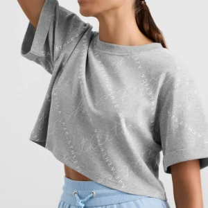 Discount Aje ATHLETICA Cropped Tee 105 Grey Marle