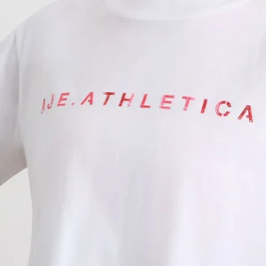 Flash Sale Aje ATHLETICA Cropped Tee 105 White Blurred Pink Check