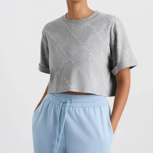 Discount Aje ATHLETICA Cropped Tee 105 Grey Marle