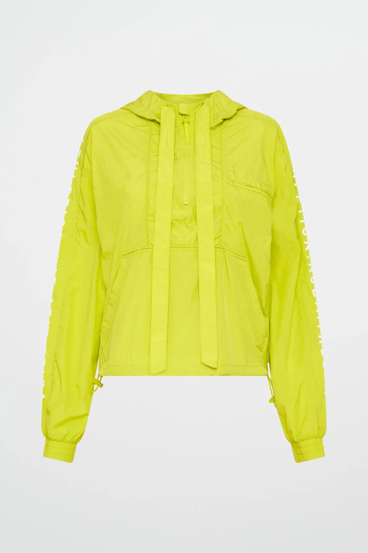 cropped_windbreaker_jacket__1.webp Sale Aje ATHLETICA Cropped Windbreaker Jacket 702 Citrus Yellow/Wht