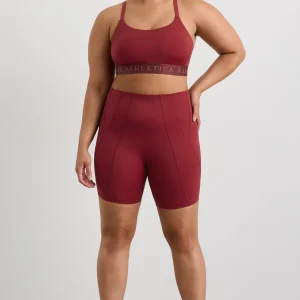 Clearance Aje ATHLETICA Cross Back Bra 359 Plum Red