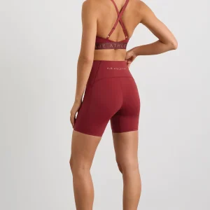 Clearance Aje ATHLETICA Cross Back Bra 359 Plum Red