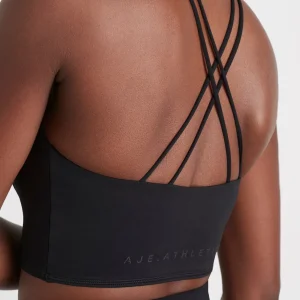 Online Aje ATHLETICA Cross Back Crop Top 301 Black
