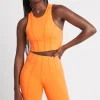 New Aje ATHLETICA Cross Back Crop Top 316 Orange