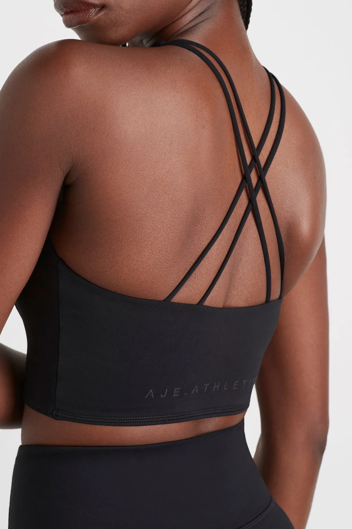 cross_back_crop_top__0.webp Online Aje ATHLETICA Cross Back Crop Top 301 Black