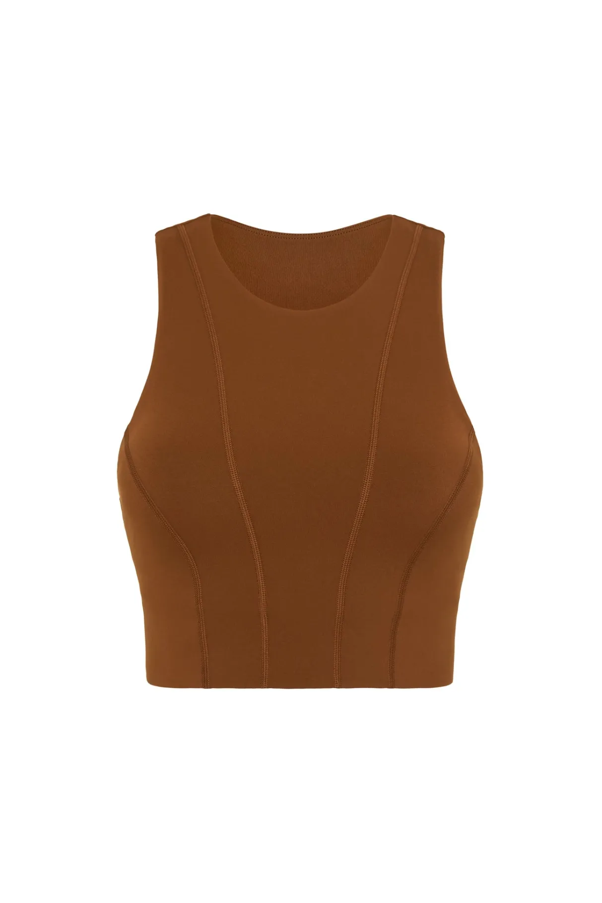 cross_back_crop_top__1-8.webp Shop Aje ATHLETICA Cross Back Crop Top 316 Coffee/Gold