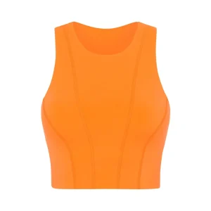 New Aje ATHLETICA Cross Back Crop Top 316 Orange