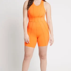 New Aje ATHLETICA Cross Back Crop Top 316 Orange