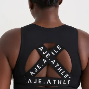 Outlet Aje ATHLETICA Cross Back Crop Top 311 Black
