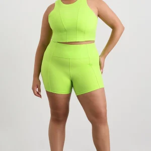 Flash Sale Aje ATHLETICA Cross Back Crop Top 316 Lime Green