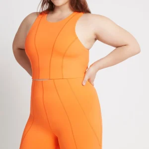 New Aje ATHLETICA Cross Back Crop Top 316 Orange