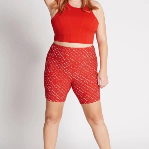 Cheap Aje ATHLETICA Cross Back Crop Top 316 Garnet Red