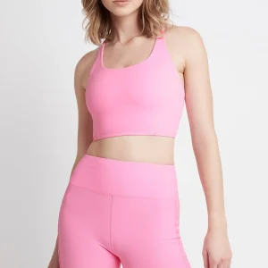 Best Sale Aje ATHLETICA Cross Back Crop Top 312 Dahlia Pink