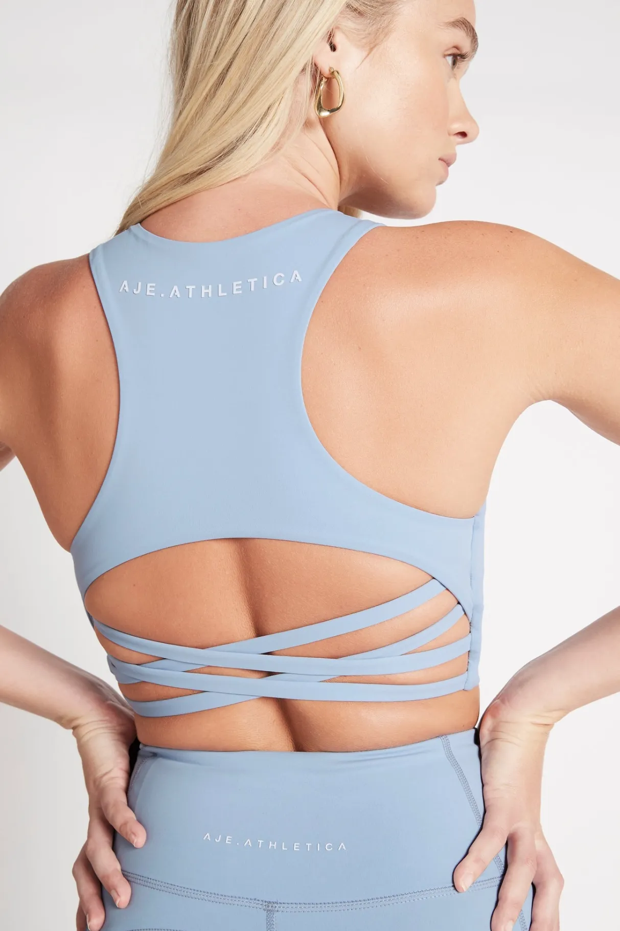 cross_back_crop_top__3-11.webp Online Aje ATHLETICA Cross Back Crop Top 316 Steel Blue