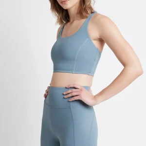 Shop Aje ATHLETICA Cross Back Crop Top 312 Storm Blue