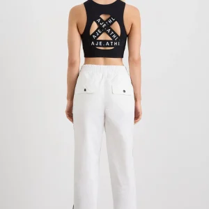 Outlet Aje ATHLETICA Cross Back Crop Top 311 Black