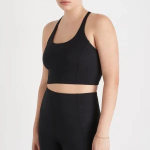 Online Aje ATHLETICA Cross Back Crop Top 301 Black