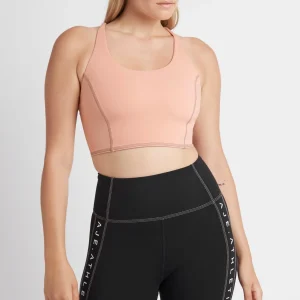 Best Sale Aje ATHLETICA Cross Back Crop Top 301 Sunset Pink