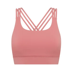 Clearance Aje ATHLETICA Cross Back Sports Bra 323 Rose Pink/Rose Quartz