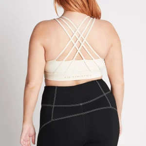 Online Aje ATHLETICA Cross Back Sports Bra 323 Light Ivory/Gold