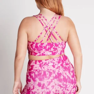 Online Aje ATHLETICA Cross Back Sports Bra 323 Painterly Pink