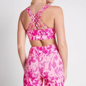 Online Aje ATHLETICA Cross Back Sports Bra 323 Painterly Pink