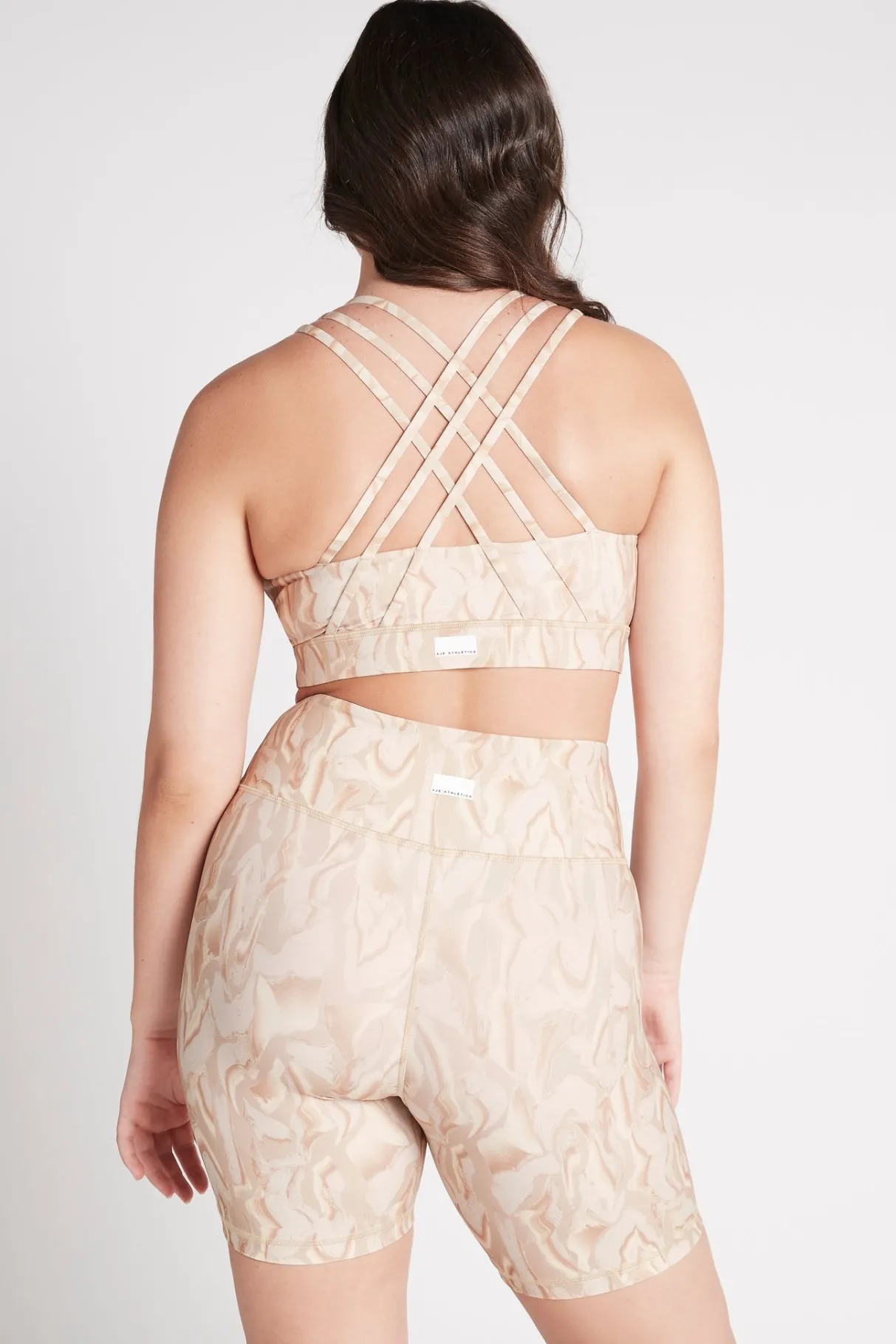 cross_back_sports_bra__8-2.webp Clearance Aje ATHLETICA Cross Back Sports Bra 323 Light Ivory Marble