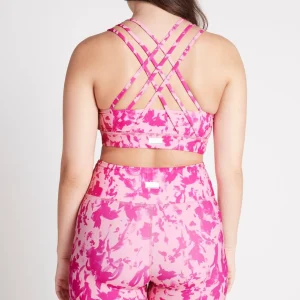 Online Aje ATHLETICA Cross Back Sports Bra 323 Painterly Pink