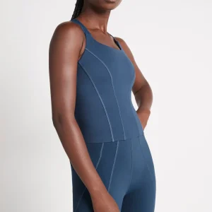 Discount Aje ATHLETICA Cross Back Tank 123 Midnight Blue