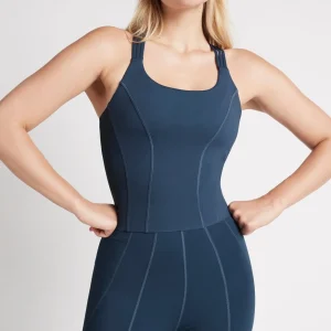 Discount Aje ATHLETICA Cross Back Tank 123 Midnight Blue