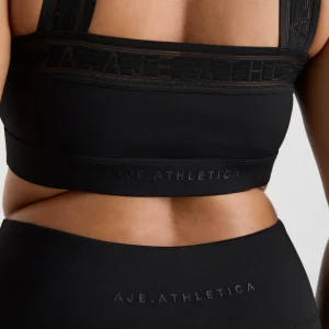 Outlet Aje ATHLETICA Cross Neck Sports Crop 384 Black