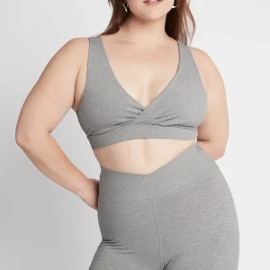 Cheap Aje ATHLETICA Crossover Sports Bra 317 Grey Marle