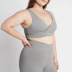Cheap Aje ATHLETICA Crossover Sports Bra 317 Grey Marle