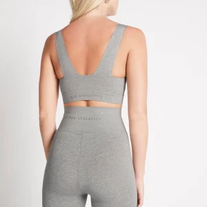 Cheap Aje ATHLETICA Crossover Sports Bra 317 Grey Marle