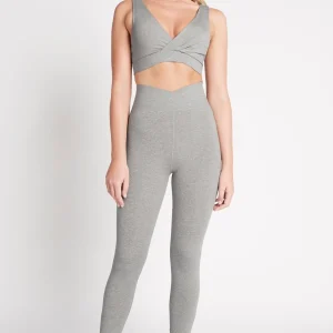 Cheap Aje ATHLETICA Crossover Sports Bra 317 Grey Marle
