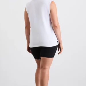 Online Aje ATHLETICA Cursive Logo Longline Tank 101 White Ultra Violet