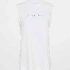 Sale Aje ATHLETICA Cursive Logo Tank 101 White/Multi