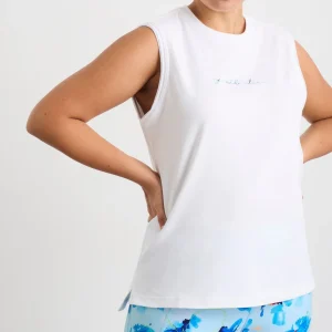 Sale Aje ATHLETICA Cursive Logo Tank 101 White/Multi