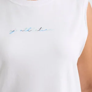 Sale Aje ATHLETICA Cursive Logo Tank 101 White/Multi