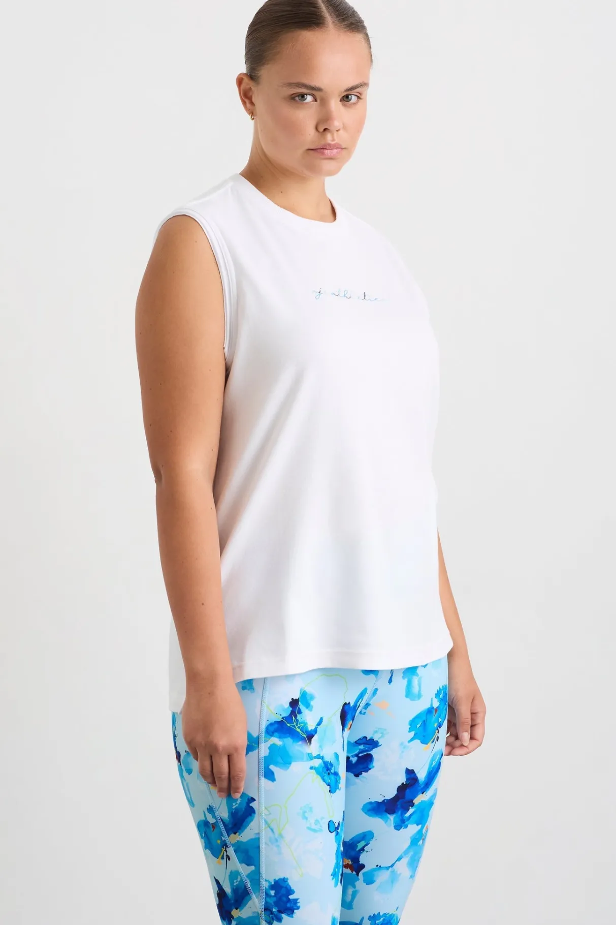 cursive_logo_tank__14.webp Sale Aje ATHLETICA Cursive Logo Tank 101 White/Multi