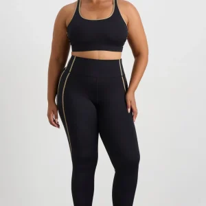 Cheap Aje ATHLETICA Curved Seam 7/8 Legging 241 Black Soft Khaki