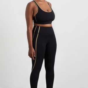 Cheap Aje ATHLETICA Curved Seam 7/8 Legging 241 Black Soft Khaki