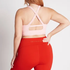 Store Aje ATHLETICA Cut Out Cross Back Sports Bra 314 Rose Quartz