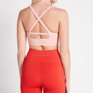 Store Aje ATHLETICA Cut Out Cross Back Sports Bra 314 Rose Quartz