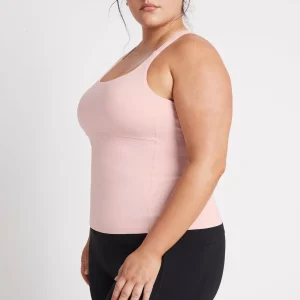 Store Aje ATHLETICA Cut Out Cross Back Tank Top 125 Rose Quartz/Rose Pink