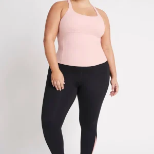 Store Aje ATHLETICA Cut Out Cross Back Tank Top 125 Rose Quartz/Rose Pink